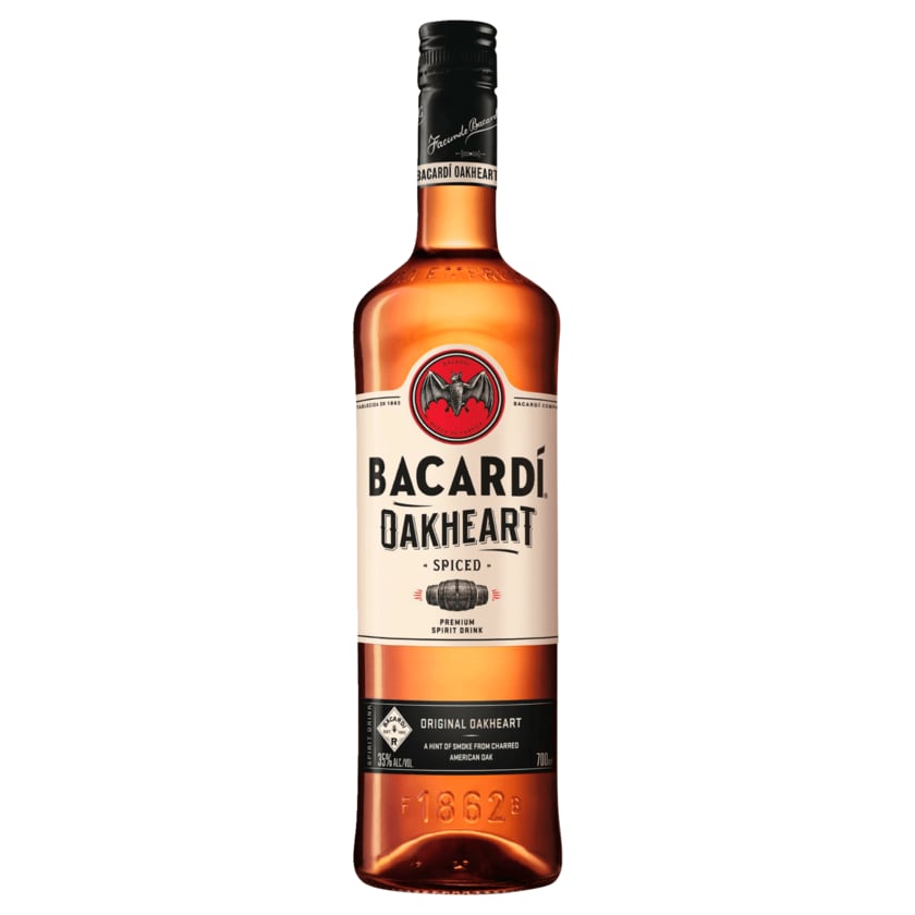 Bacardi Oakheart Spiced Rumspirituose 0,7l